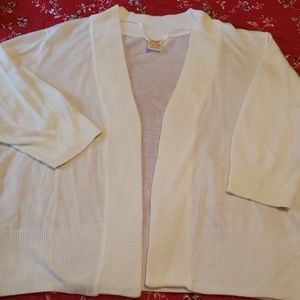 White faded glory sweater